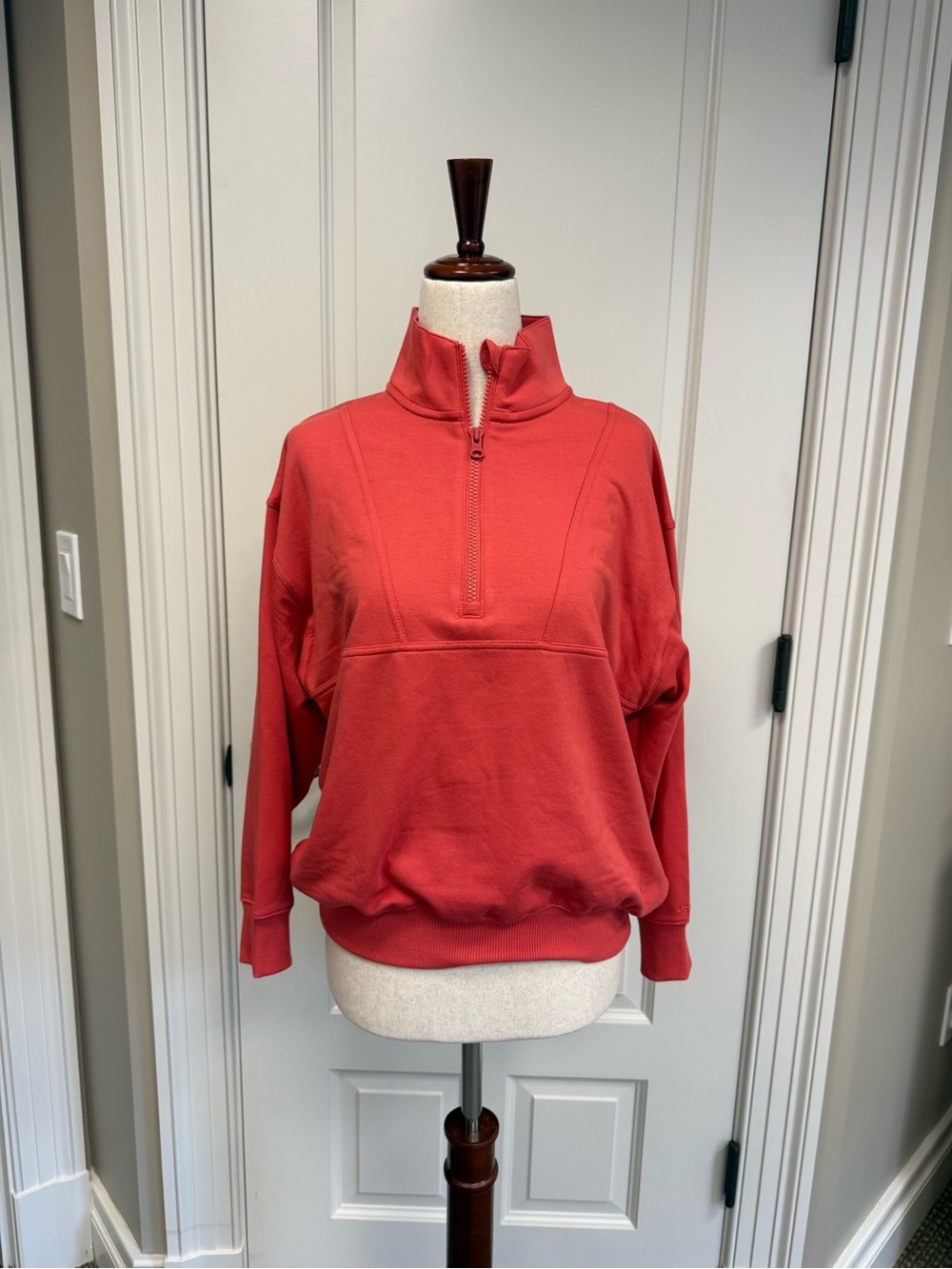 DSG Orange Half-Zip Pullover Sweatshirt, NWOT, Size M